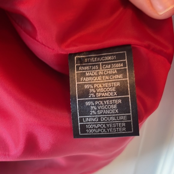 Jack Fleece Red Pea Coat Like New XS/0 - Picture 5 of 5